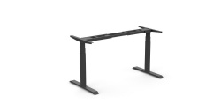 Round tube Height-adjustable desk, standing desk